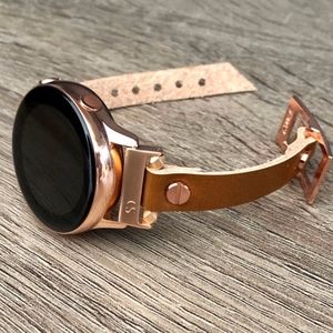 Brown Leather Band for Galaxy Watch Active 40mm